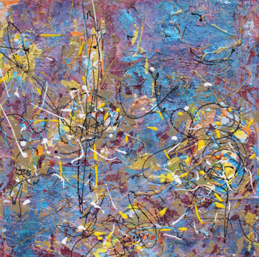 Painting titled "Quantum entanglement" by Nadia Nova, Original Artwork, Acrylic