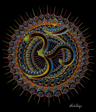 「OM Symbol by Nadia…」というタイトルの描画 Nadia Satyaによって, オリジナルのアートワーク