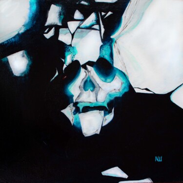 Painting titled "Arctic Skulls" by Nadia Sh. Mikhailo, Original Artwork, Acrylic Mounted on Wood Stretcher frame