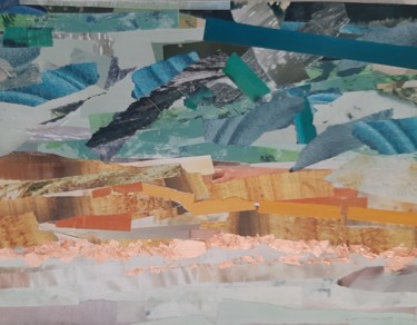 Collages intitolato "Water - Collage ser…" da Nadia Larosa, Opera d'arte originale, Collages