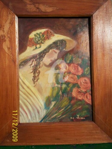 Peinture intitulée "LA POESIE DES ROSES." par Nadia De Lima, Œuvre d'art originale, Huile