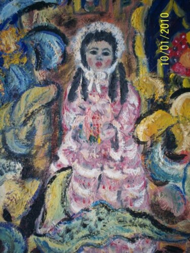 Peinture intitulée "Abelline,poupée rus…" par Nadia De Lima, Œuvre d'art originale