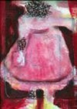 Pittura intitolato "bambina cucita" da Magnabosco Nadia, Opera d'arte originale