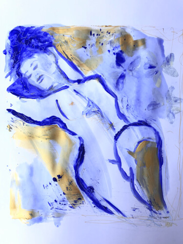 Pintura titulada "Femmes indigo" por Nadia Poullain, Obra de arte original, Acrílico
