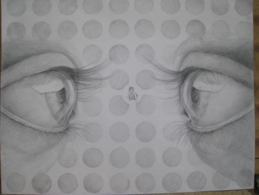 Drawing titled "I'll be watching you" by Nadia Rahat, Original Artwork