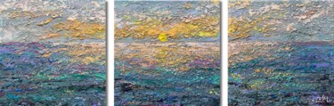 Картина под названием "The ocean is callin…" - Nadiia Antoniuk, Подлинное произведение искусства, Акрил Установлен на Деревя…