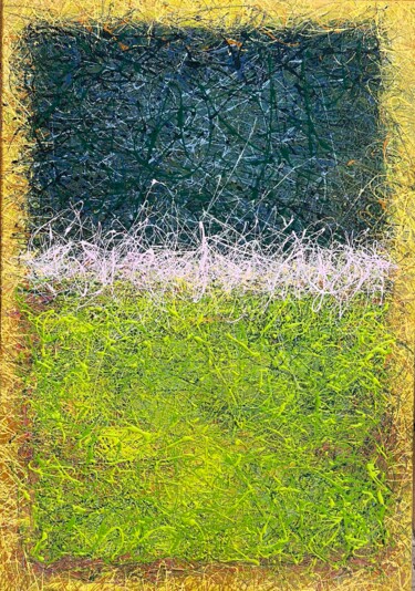 Pittura intitolato "No rules - green ab…" da Nadiia Antoniuk, Opera d'arte originale, Acrilico