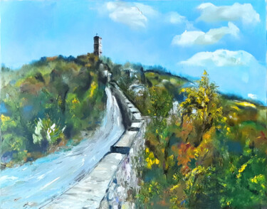 Painting titled "The Monastery in Ly…" by Nadiia Govor, Original Artwork, Oil
