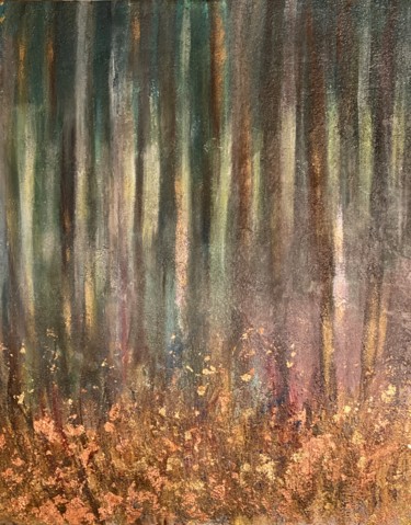 Painting titled "Forest" by Nadiia Boichenko, Original Artwork, Acrylic