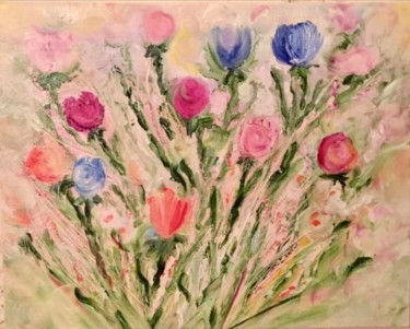 Pittura intitolato "Spring" da Nadiia Boichenko, Opera d'arte originale, Olio