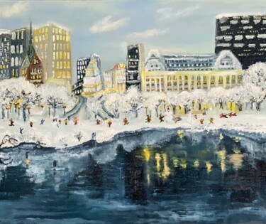 Malarstwo zatytułowany „Сentral Park(alone…” autorstwa Nadiia Boichenko, Oryginalna praca, Olej