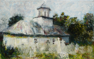 Painting titled "Covreşti (2)" by Nadina Pascariu, Original Artwork, Oil