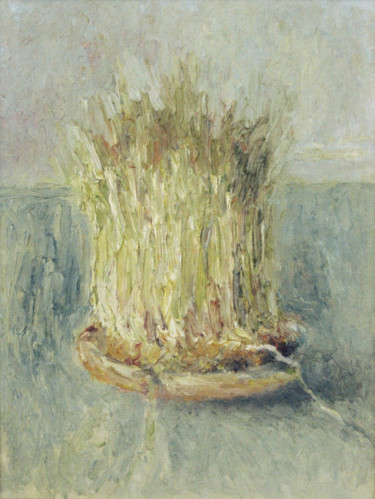 Painting titled "Wheat of St. Andrew…" by Nadina Pascariu, Original Artwork, Oil