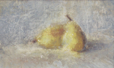 Painting titled "Pears" by Nadina Pascariu, Original Artwork, Oil