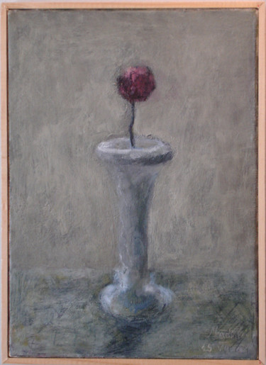 Painting titled "Rose" by Nadina Pascariu, Original Artwork, Oil