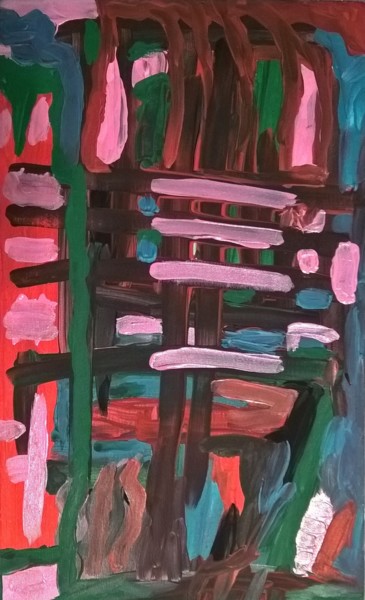 Painting titled "the blocks" by Alan Oreshenkov, Original Artwork, Other