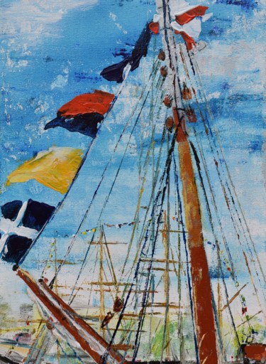 Peinture intitulée "armada2" par Nadine Flicourt (nafli), Œuvre d'art originale, Acrylique