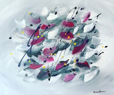 Peinture intitulée "Passion abstraite" par Ng_abstrait_paint, Œuvre d'art originale, Acrylique