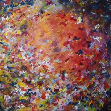 Painting titled "Renaissance" by Nadine Genesse, Original Artwork, Acrylic