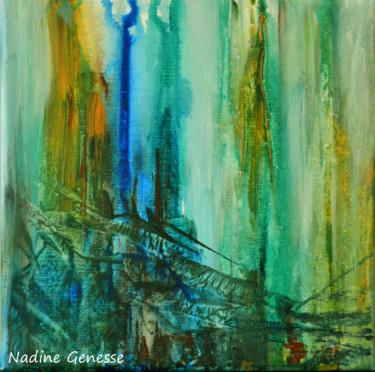 Картина под названием ".Jungle" - Nadine Genesse, Подлинное произведение искусства, Акрил