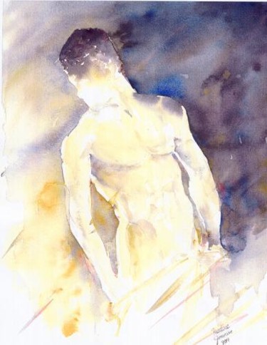 Painting titled "David" by Nadine Genesse, Original Artwork, Oil