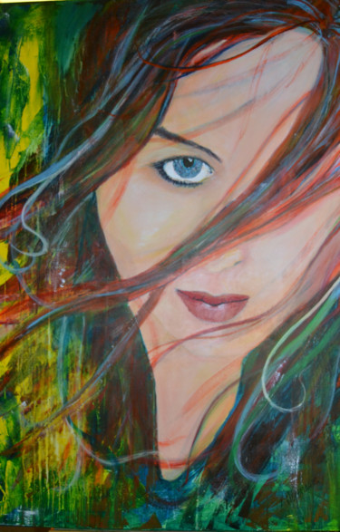 Rise and shine Peinture intitulée "Rise and shine" par Nadine Genesse, Œuvre d'art originale, Acrylique Monté sur Châssis en bois