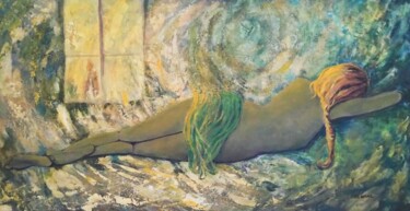 Картина под названием "Clair obscur" - Nadine Imbert, Подлинное произведение искусства, Акрил Установлен на Деревянная рама…