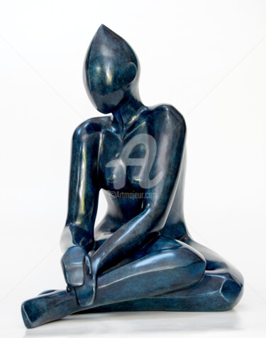 Скульптура под названием "Angéline" - Nad, Подлинное произведение искусства, Смола