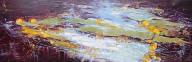 Glisser... Painting titled "Glisser..." by Nadine Pillon, Original Art, Oil