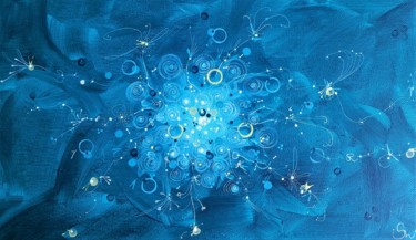 Schilderij getiteld "Cosmos" door Nadine Stoeltzlen, Origineel Kunstwerk, Acryl