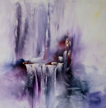 Pintura titulada "Enfants de pluie" por Nadine Bertulessi, Obra de arte original, Pigmentos