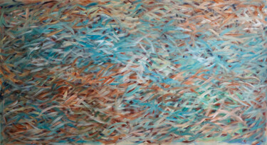 Painting titled "Seaweed" by Nadine Bourneix, Original Artwork, Acrylic