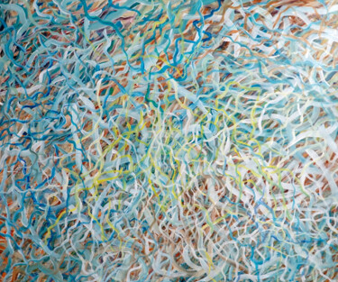 Painting titled "Synchronicity" by Nadine Bourneix, Original Artwork, Acrylic