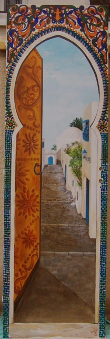 Peinture intitulée "Tunisie" par Nadine Coffinier, Œuvre d'art originale