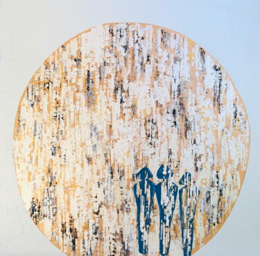 Peinture intitulée "Espace Lumineux V" par Nadine Hardy, Œuvre d'art originale, Acrylique