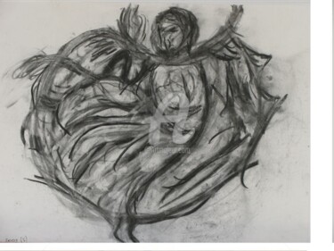 Peinture intitulée "Danse de la colère 2" par Nadine Monchaud, Œuvre d'art originale, Huile