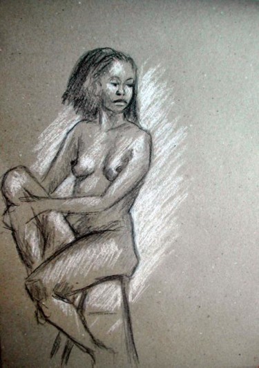 Drawing titled "Lauriane 2012" by Nadine Nicaise, Original Artwork