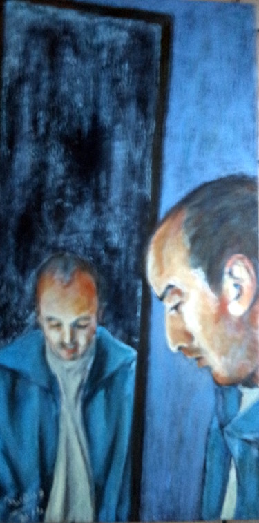 reflexion.jpg Peinture intitulée "reflexion.jpg" par Nadine Nicaise, Œuvre d'art originale
