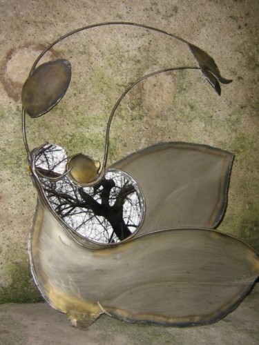 Design intitulée ""miroir-femme"" par Nadine Trescartes (fildefériste), Œuvre d'art originale, Accessoires