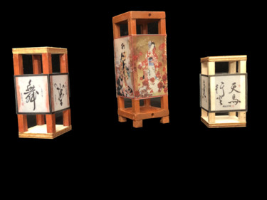 Design titled "3 lanternes japonai…" by Nadine Wandel, Original Artwork