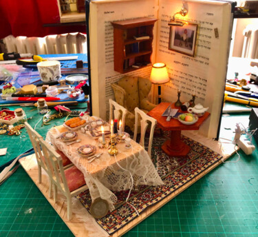 Design intitulada "décor miniature aut…" por Nadine Wandel, Obras de arte originais