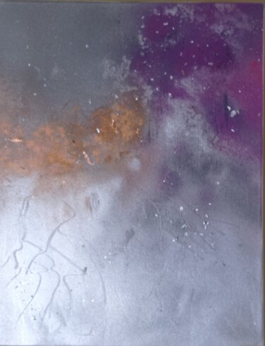 Painting titled "Orage neigeux" by Nadia Espi, Original Artwork, Spray paint