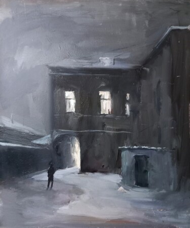 Painting titled "Loneliness" by Nadya Syabro, Original Artwork, Oil