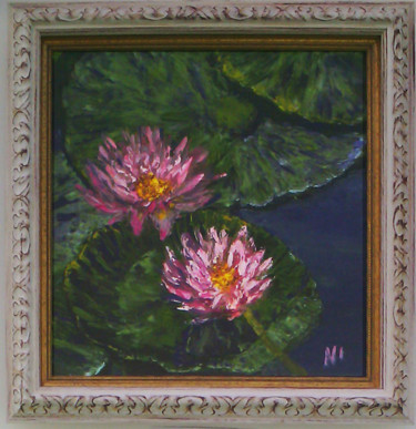 Painting titled "Lake queens" by Nadezhda Ivanova, Original Artwork, Oil