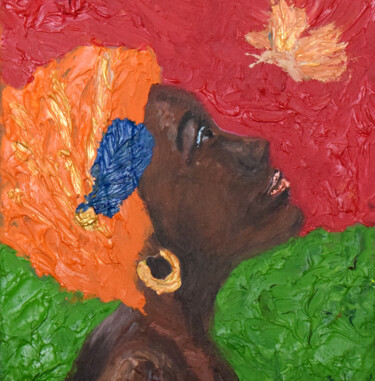 Painting titled "Original Oil Art Go…" by Nadyalerm, Original Artwork, Oil