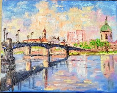 Painting titled "impressions-toulouse" by Nadya Rigaill, Original Artwork, Oil