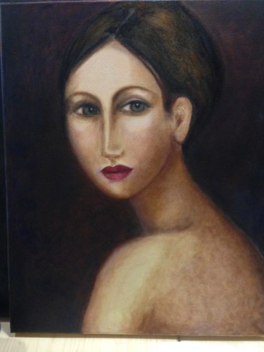 Peinture intitulée "Giulia" par Nadya C., Œuvre d'art originale, Huile