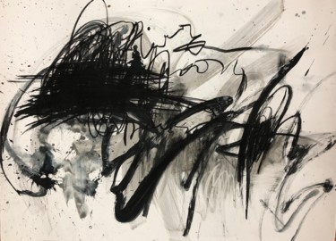 Drawing titled "Poems-2." by Nadya Zhuravskaya, Original Artwork, Charcoal