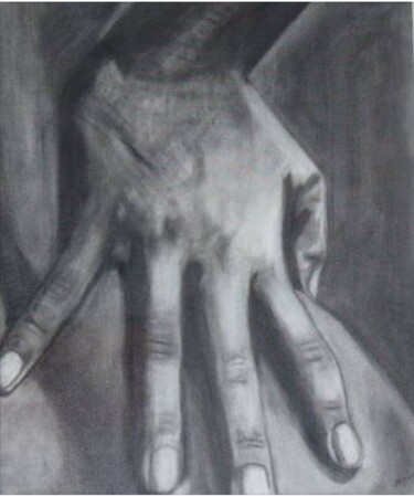 Drawing titled "FUSAIN" by Nadydany, Original Artwork