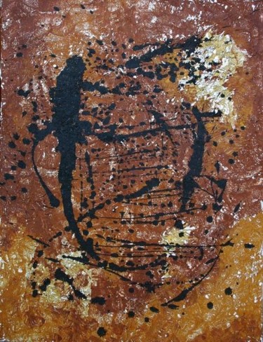 Peinture intitulée "Prehistoire - prehi…" par Nae De Brea, Œuvre d'art originale, Huile